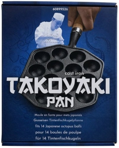 Żeliwna Patelnia Do Japońskich Kuleczek TAKOYAKI 17,5cm x 16,5cm x 3cm EMRO AZIATICA