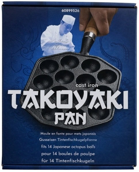 Żeliwna Patelnia Do Japońskich Kuleczek TAKOYAKI 17,5cm x 16,5cm x 3cm EMRO AZIATICA