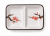 Ceramiczna Dzielona Biała Miseczka Do Sushi Kwiaty Sakura 11cm x 6cm x 3cm EMRO AZIATICA