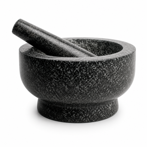 Moździerz Kuchenny Granitowy Kamienny z Tłuczkiem Średnica 18cm EMRO AZIATICA