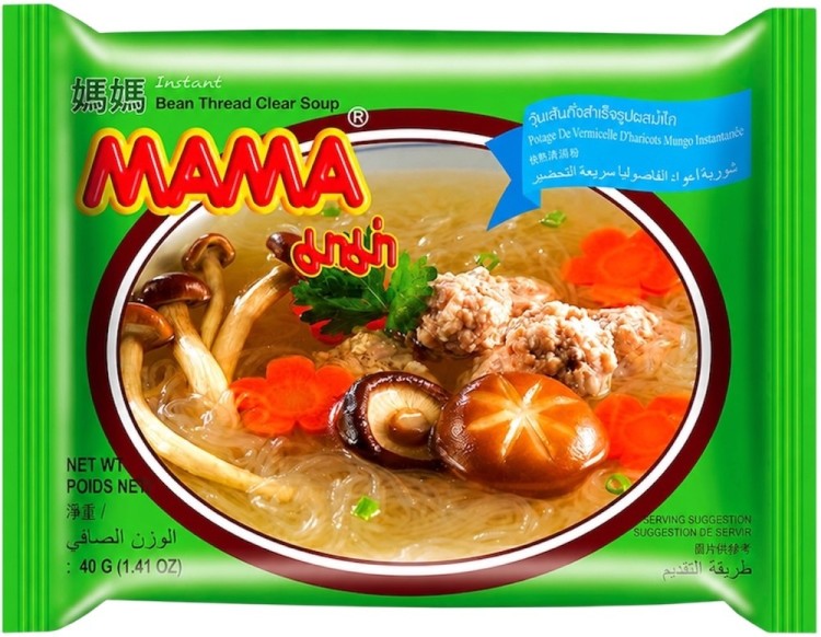 Tajska Zupka Błyskawiczna Makaron Sojowy Instant Vermicelli Clear Soup 40g MAMA