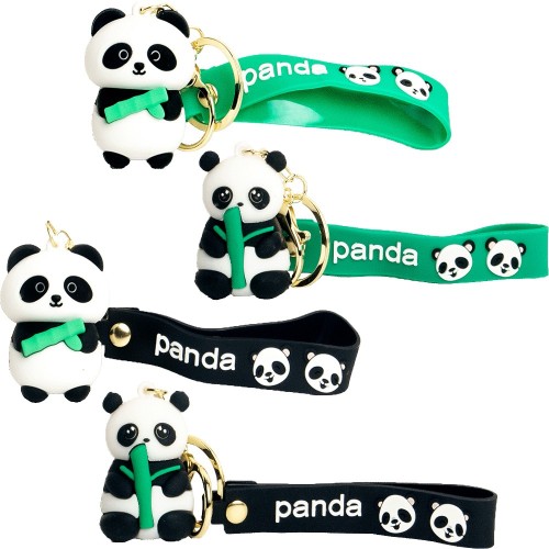 Breloczek Do Kluczy Czarno Biała PANDA z Bambusem Różne Rodzaje EMRO AZIATICA