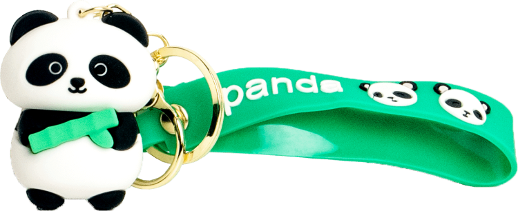 Breloczek Do Kluczy Czarno Biała PANDA z Bambusem Różne Rodzaje EMRO AZIATICA