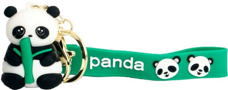 Breloczek Do Kluczy Czarno Biała PANDA z Bambusem Różne Rodzaje EMRO AZIATICA
