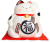 Duża Skarbonka Figurka Japoński Biały Kot Szczęścia Maneki Neko 17cm x 19cm EMRO AZIATICA