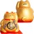 Duża Skarbonka Figurka Japoński Złoty Kot Szczęścia Maneki Neko 17cm x 19cm EMRO AZIATICA