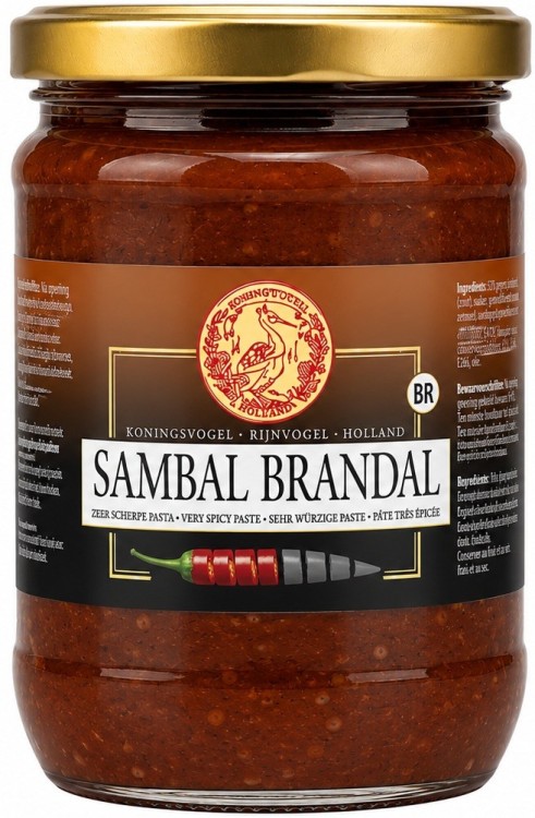 Sos Chili Gęsta Pasta Przecier z Papryczek Sambal Brandal Hot w Słoiku 750g KONINGSVOGEL