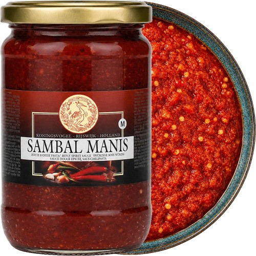 Sos Chili Gęsta Pasta Przecier z Papryczek Sambal Manis Hot w Słoiku 750g KONINGSVOGEL