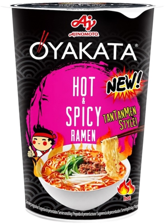 Azjatycka Zupka Błyskawiczna Instant Ramen Tantanmen Hot And Spicy Kubek Cup 63g OYAKATA