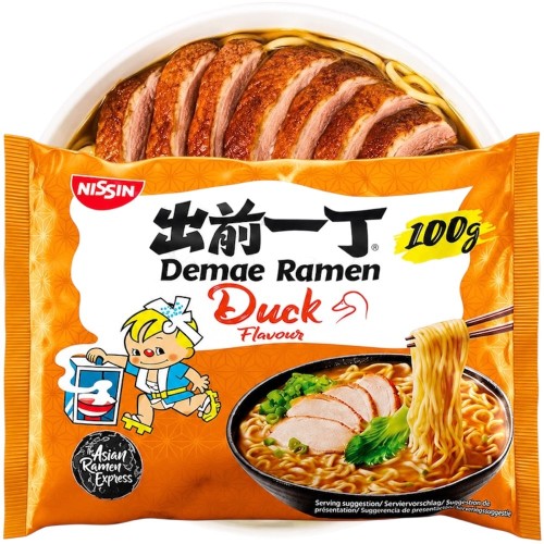 Zupka Błyskawiczna Makaron Instant Demae RAMEN Kaczka DUCK 100g NISSIN