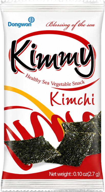 Koreańskie Nori Snacks Przekąska Chrupiące Wodorosty Prażone KimChi 2,7g DONGWON