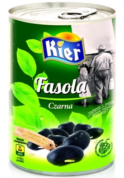 Fasola Fasolka Czarna Włoska 400g KIER