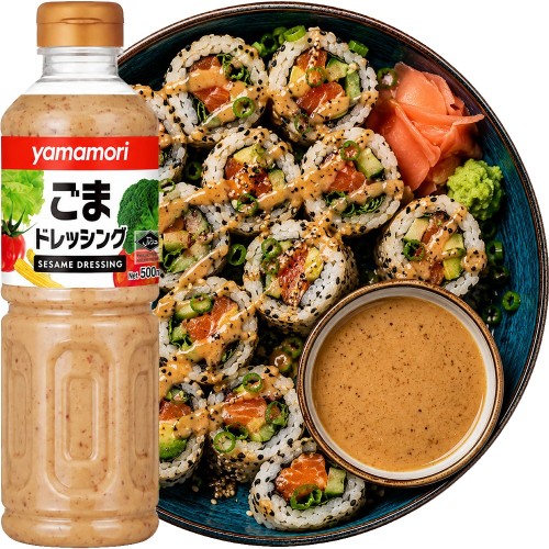 Japoński Majonez Sezamowy Dressing Do Sushi i Sałatek 500ml YAMAMORI