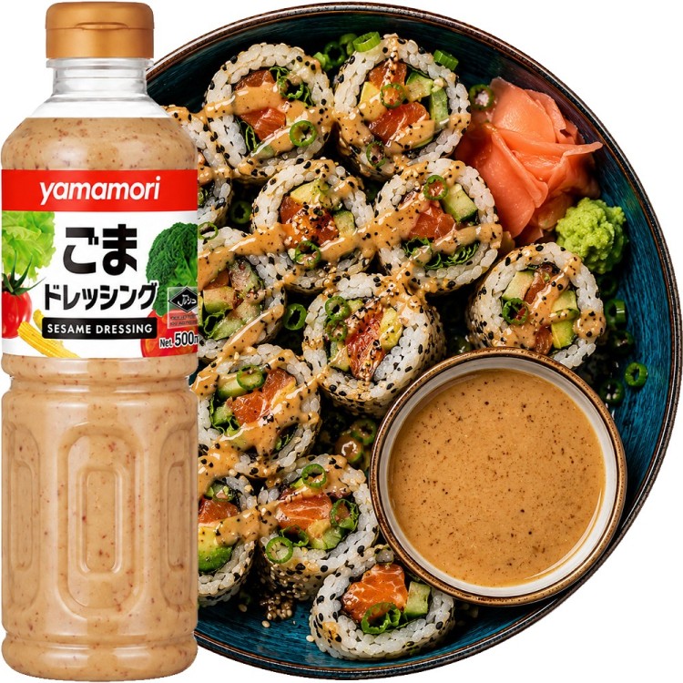 Japoński Majonez Sezamowy Dressing Do Sushi i Sałatek 500ml YAMAMORI