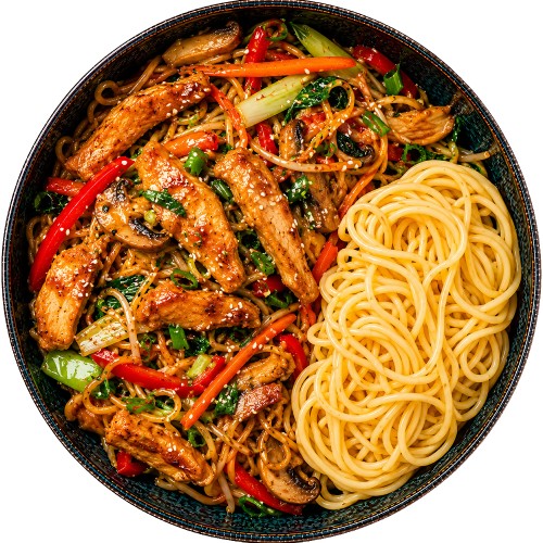 Chiński Makaron Mie Błyskawiczny Instant Do Woka Stir-Fry 4 Minuty 250g SOUBRY
