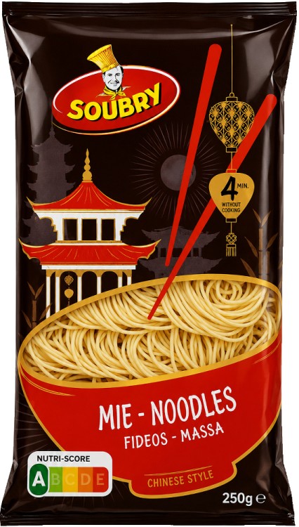 Chiński Makaron Mie Błyskawiczny Instant Do Woka Stir-Fry 4 Minuty 250g SOUBRY