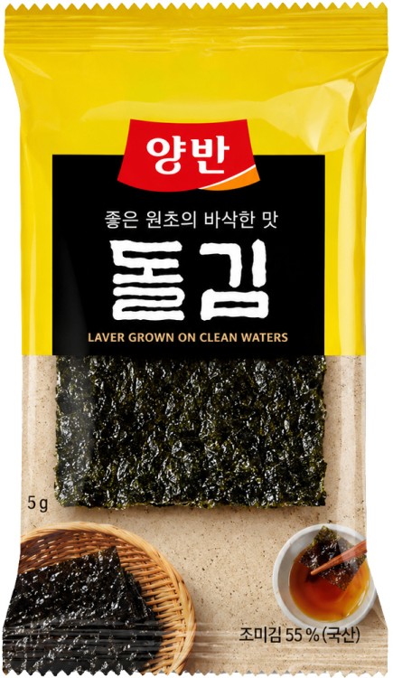 Koreańskie Nori Snacks Przekąska Chrupiące Wodorosty Prażone z Solą 3,5g DONGWON