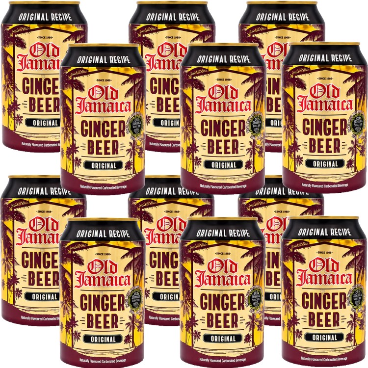 WIELOPAK Napój Piwo Bezalkoholowe Imbirowe Smak Imbiru Ginger Beer 12x330ml OLD JAMAICA