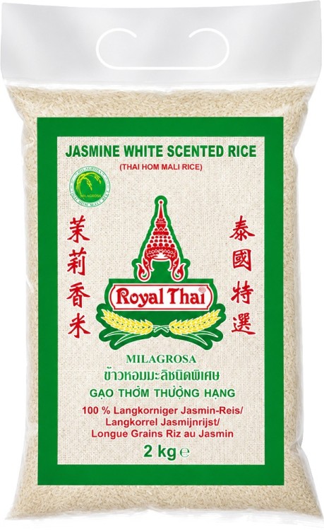 Tajski Ryż Jaśminowy Sypki Długie Ziarno Aromat Jaśminu 2kg 2000g ROYAL THAI RICE