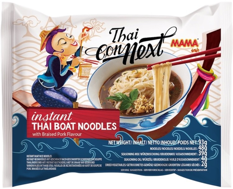 Tajska Zupka Błyskawiczna Makaron Ryżowy Instant Thai Boat Noodles 93g MAMA