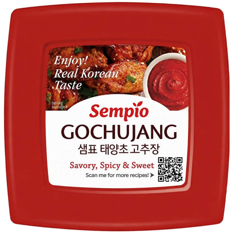 Koreańska Gęsta Pasta Chili Paprykowa GOCHUJANG Słodko Ostra VEGAN 500g SEMPIO