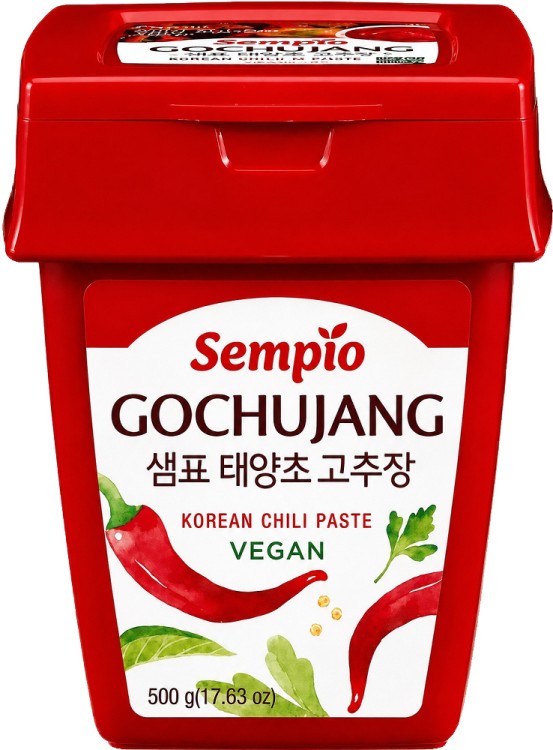 Koreańska Gęsta Pasta Chili Paprykowa GOCHUJANG Słodko Ostra VEGAN 500g SEMPIO