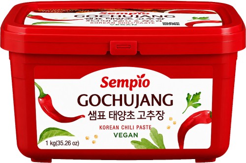 Koreańska Gęsta Pasta Chili Paprykowa GOCHUJANG Słodko Ostra 1kg VEGAN 1000g SEMPIO