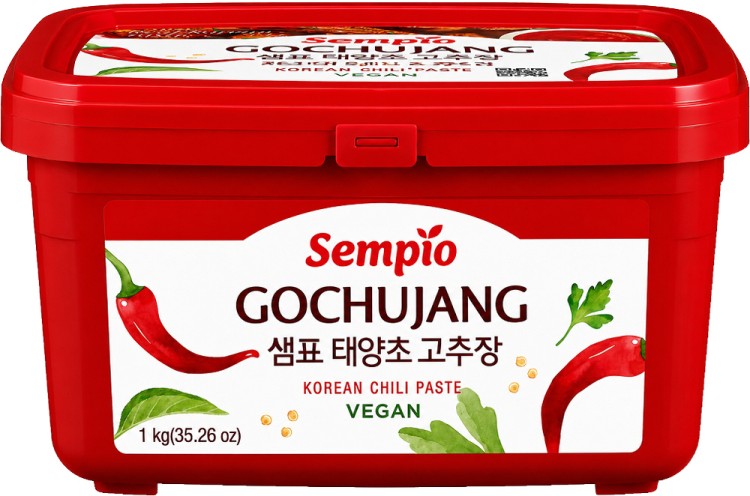 Koreańska Gęsta Pasta Chili Paprykowa GOCHUJANG Słodko Ostra 1kg VEGAN 1000g SEMPIO
