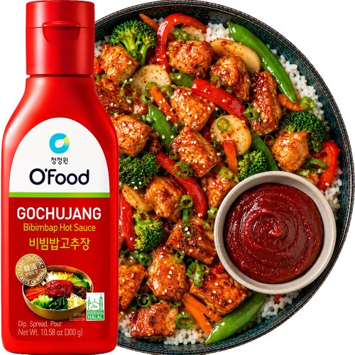 Sos Koreański Bibimbap Ostry z Papryczek Chili Gochujang Sauce 300g O'FOOD