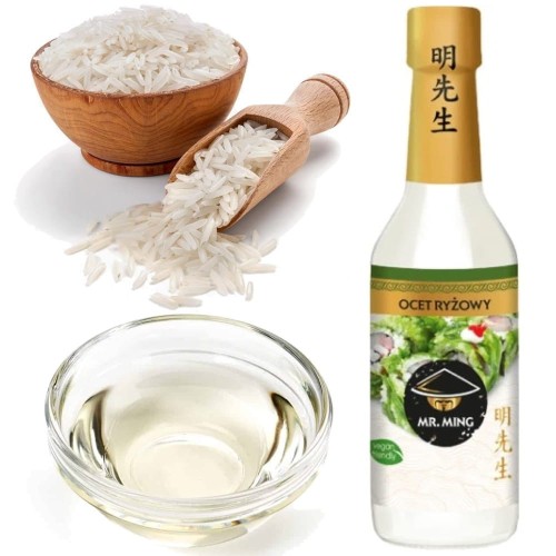Biały Ocet z Ryżu Ryżowy Do Ryżu Sushi Sałatek i Marynat 150ml MR. MING