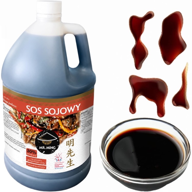 Sos Sojowy Jasny Gastronomiczny Chiński Duży 3,78L MR. MING