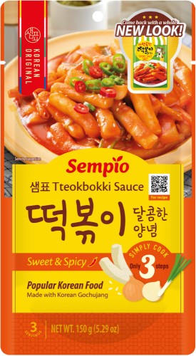 Koreański Sos Baza Do Tteokbokki Topokki Sweet Spicy Słodko Ostry Saszetka 150g SEMPIO