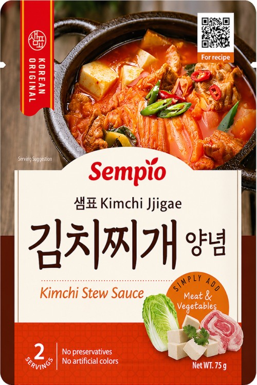 Koreański Sos Pikantna Baza Do KimChi Jjigae w Saszetce 75g SEMPIO
