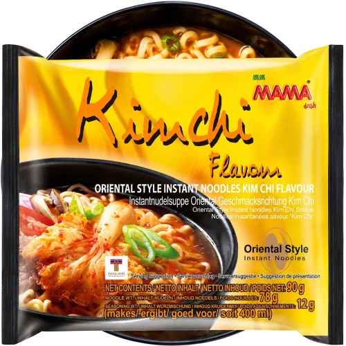 KARTON Tajska Zupka Błyskawiczna Makaron Instant o Smaku KimChi Hot 20 x 90g MAMA