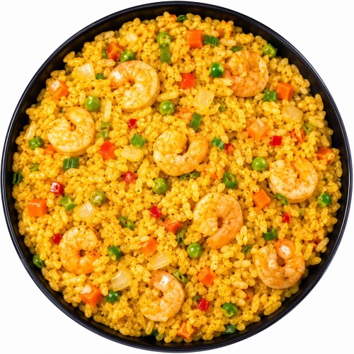 Błyskawiczny Smażony Ryż Instant Curry z Krewetkami 80g MAMA