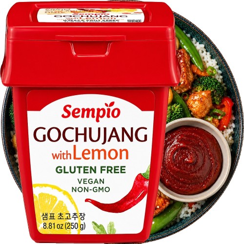 Koreańska Pasta Paprykowa Chili Gochujang z CYTRYNĄ Spicy And Sweet VEGAN 250g SEMPIO