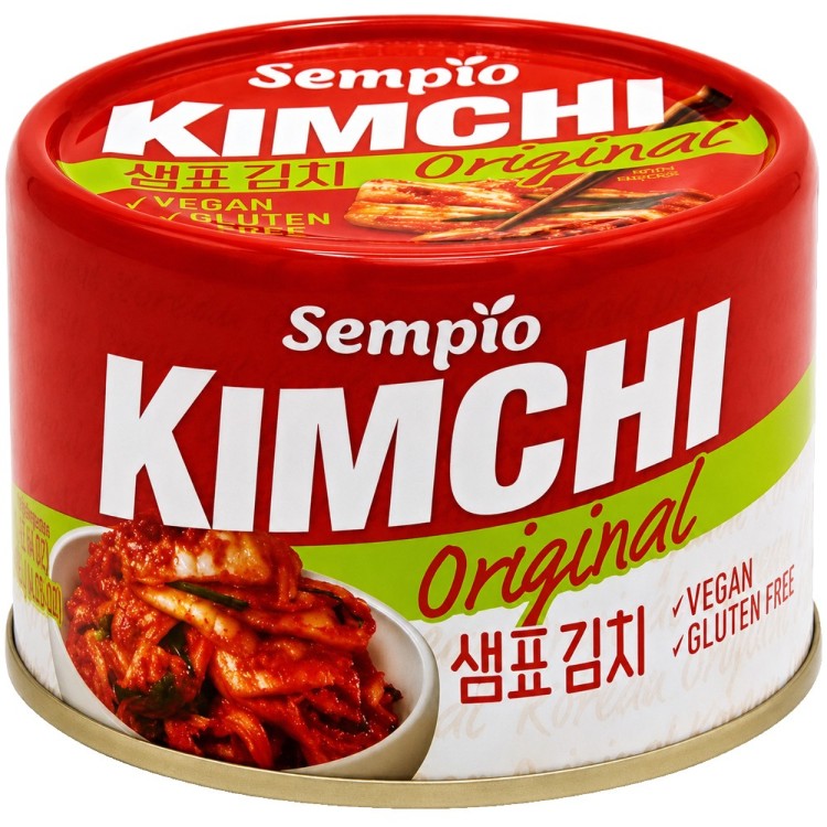 Koreańska Kapusta Kiszona Warzywa KIMCHI Original Świeże Ostre Puszka 160g SEMPIO