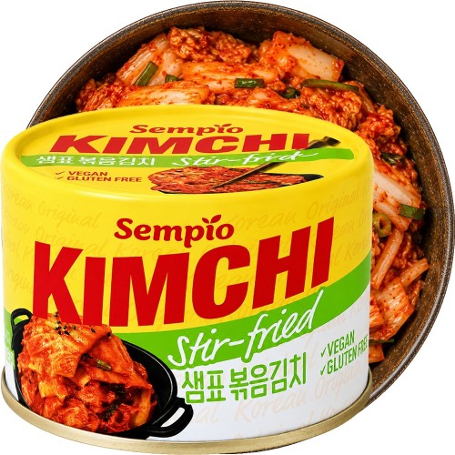 Koreańska Kapusta Kiszona Warzywa KIMCHI Stir Fried Smażone Ostre Probiotyki 160g SEMPIO