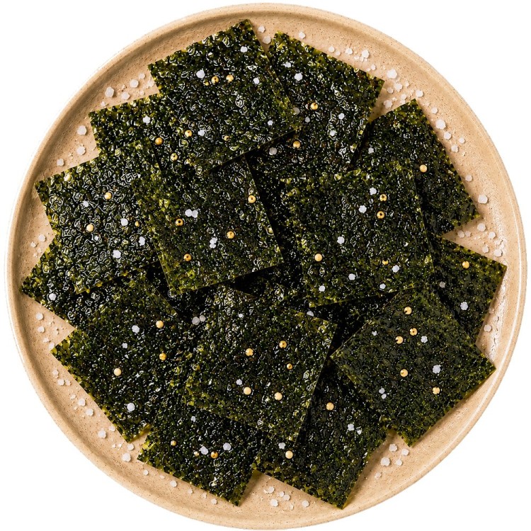Koreańskie Nori Snack Jaerae Gim Przekąska Chrupiące Wodorosty Prażone z Solą 5g SEMPIO