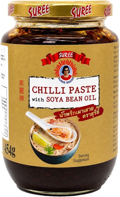 Tajska Pasta Chilli z Olejem Sojowym Do Marynowania i Smażenia 454g SUREE