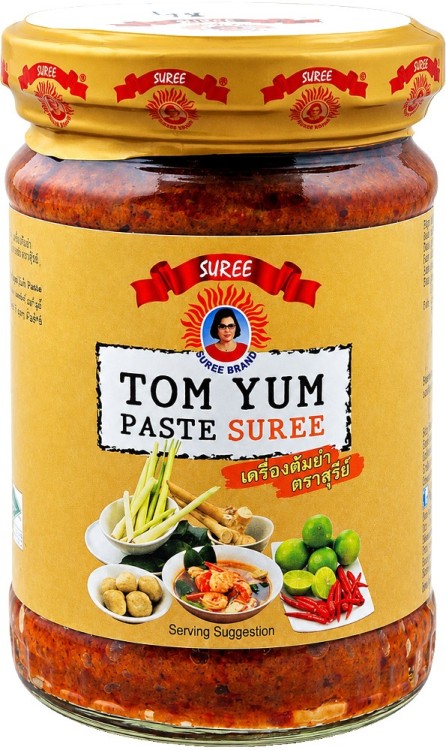 Tajska Pasta Do Krewetkowej Zupy TOM YUM Ostro Kwaśna 227g SUREE