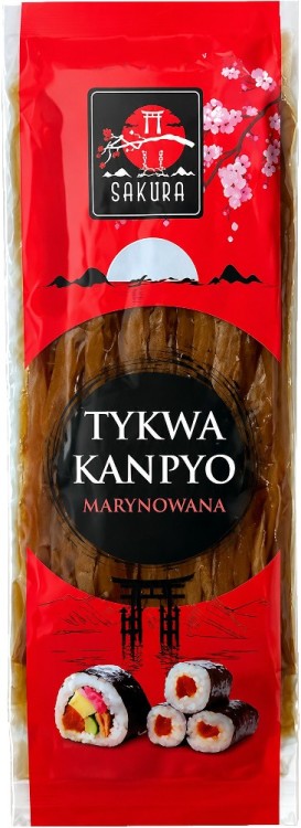 Kanpyo Marynowana Tykwa Do Sushi Karmelowy Smak w Słodkiej Zalewie 150g SAKURA