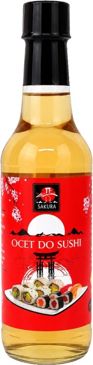 Ocet Gotowa Zaprawa Przyprawa Ryżowa Do Sushi i Japońskich Potraw 150ml SAKURA