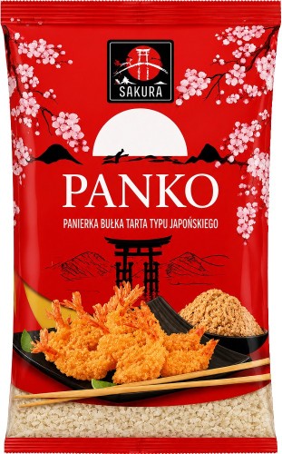 Chrupiąca Panierka Panko Do Mięsa i Krewetek Japońska Bułka Tarta 200g SAKURA