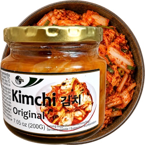 Koreańska Kapusta Kiszona Warzywa KIMCHI Świeże Ostre Probiotyki 200g ORIENTAL