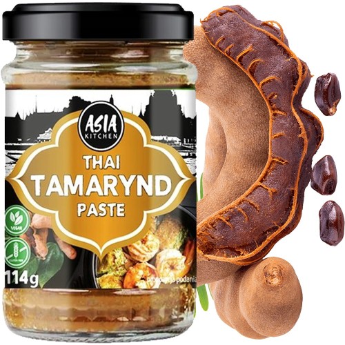 Kwaśna Pasta Tamaryndowa z Tamaryndowca Tamarind Paste 114g ASIA KITCHEN