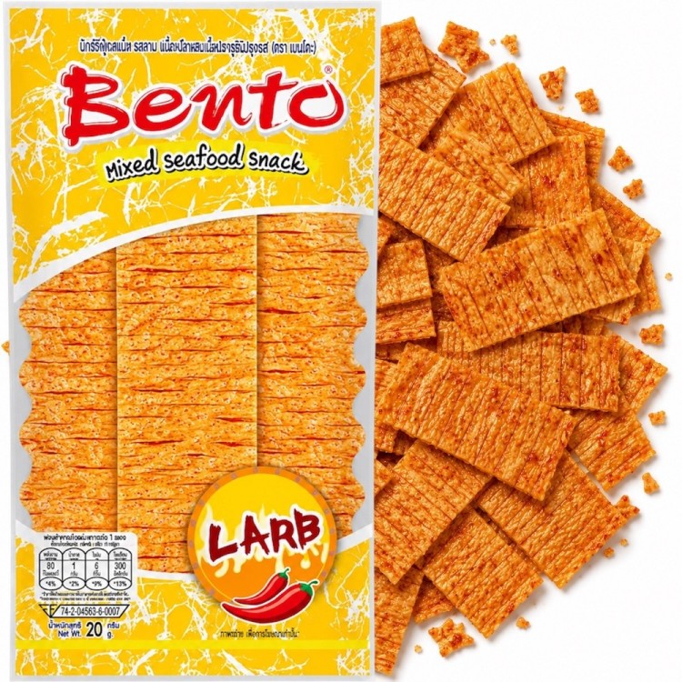 Tajska Przekąska Kałamarnica Smak Dania Larb Snack Squid Larb Flavour 20g BENTO