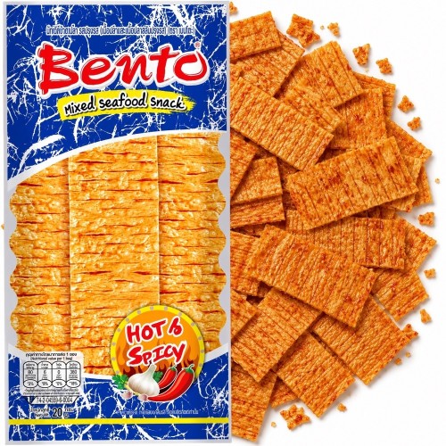 Tajska Przekąska Kałamarnica Ostra i Pikantna Snack Squid Hot And Spicy 20g BENTO