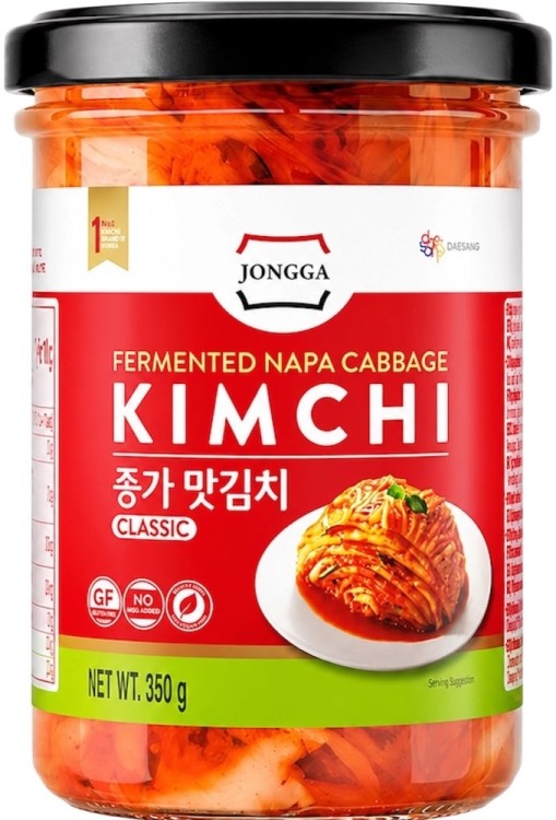 Koreańska Kapusta Kiszona Warzywa KIMCHI Świeże Ostre Probiotyki 350g JONGGA