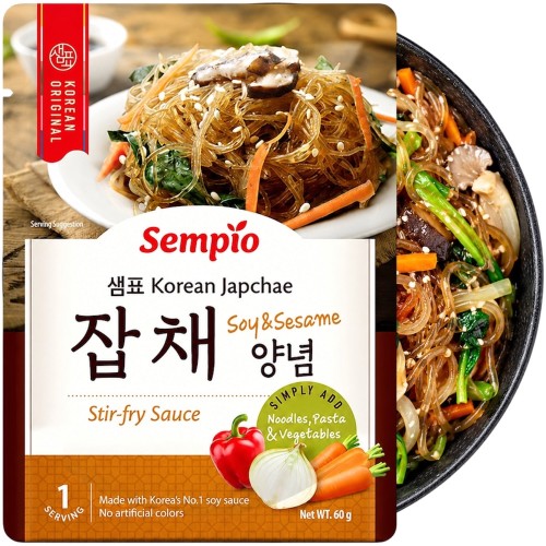 Koreański Sos Sojowy Japchae Stir-Fry Do Makaronu z Batatów 60g SEMPIO